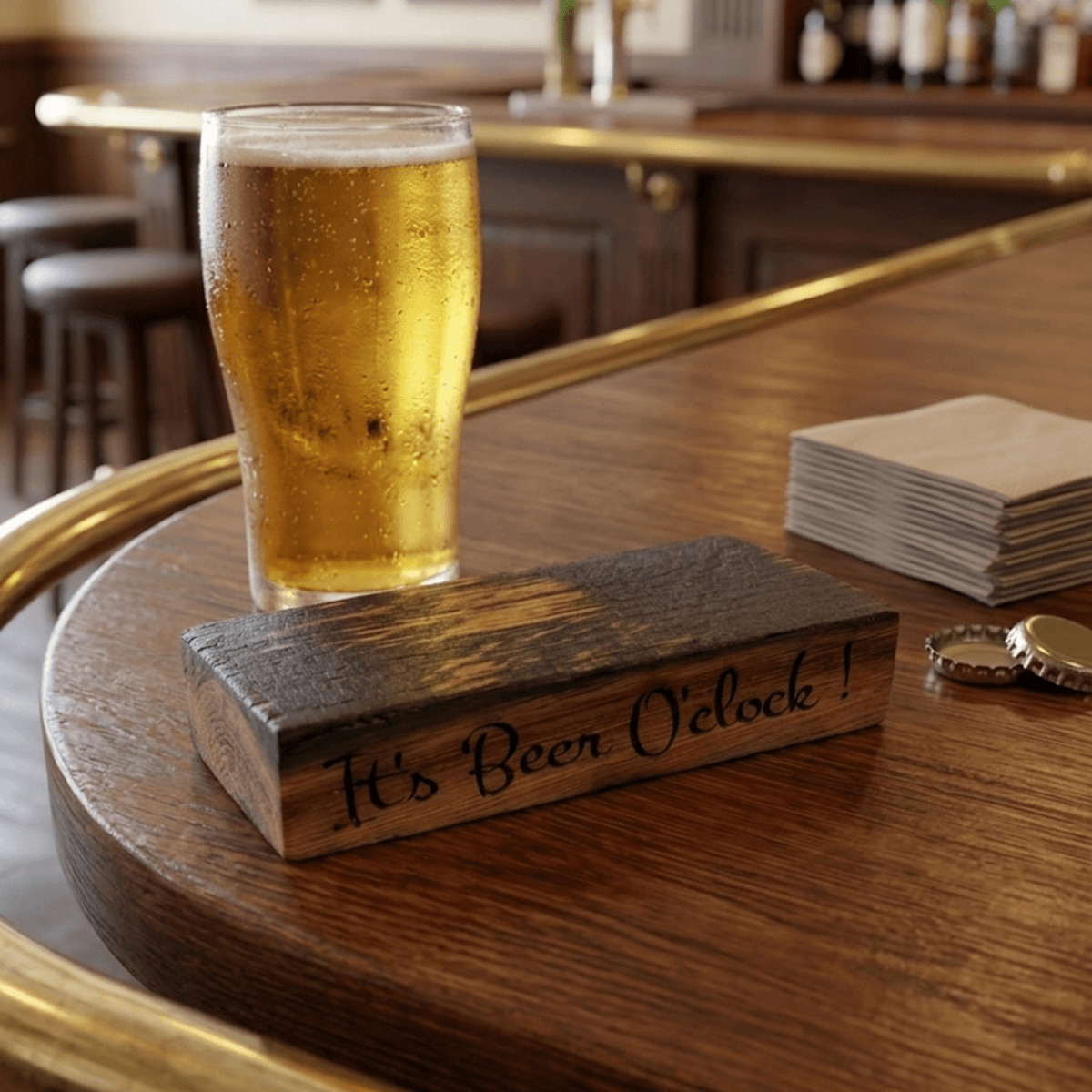 Whisky Barrel Oak Bottle Opener