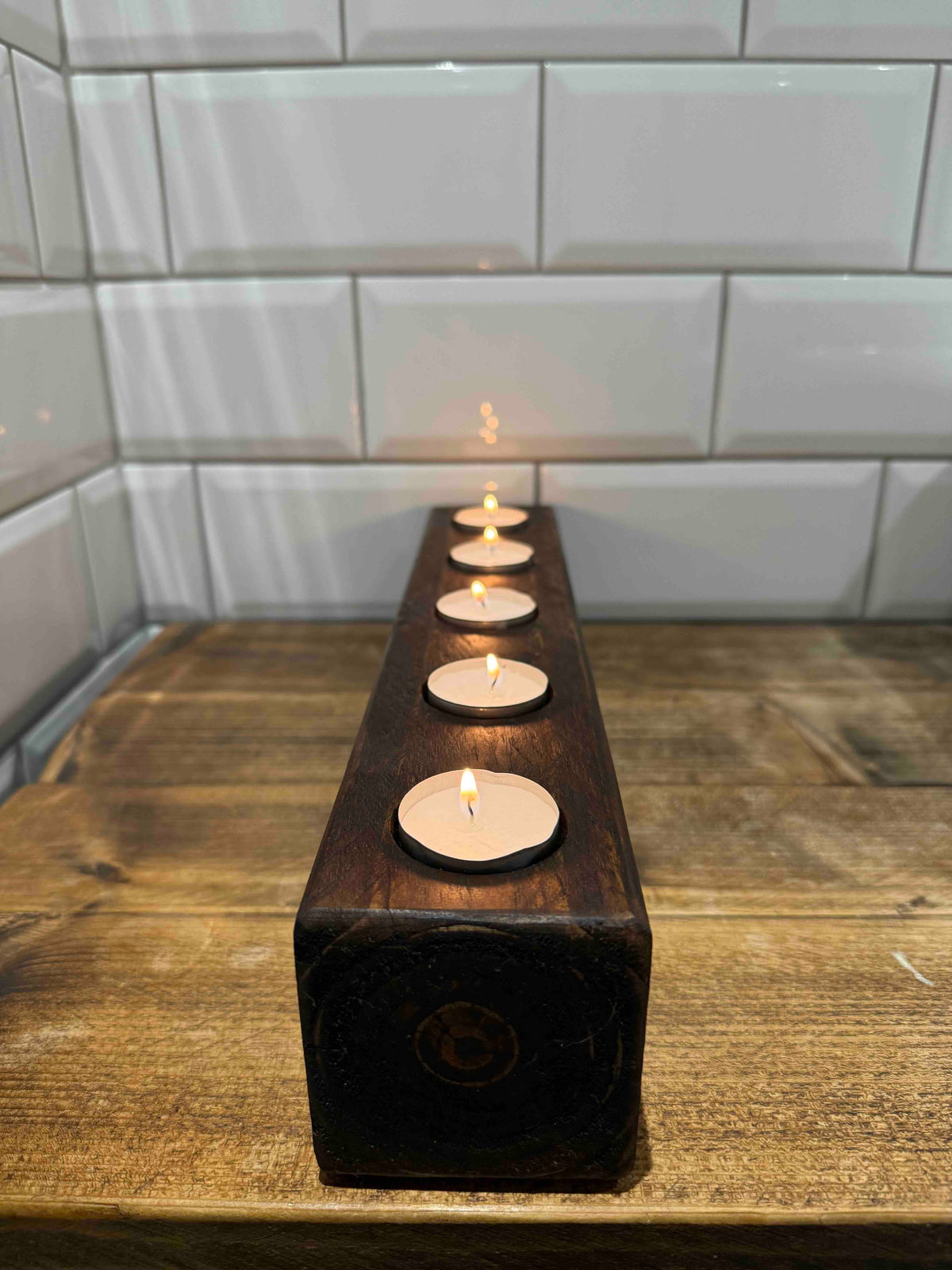 Handmade Rustic Tealight Holder
