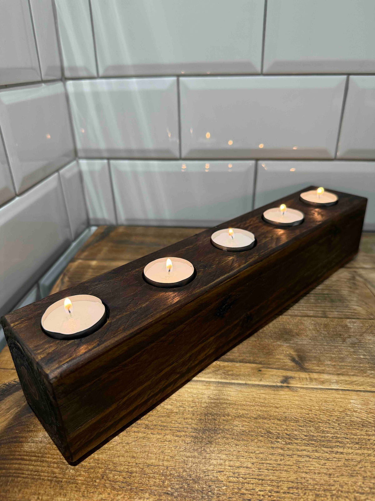 Handmade Rustic Tealight Holder