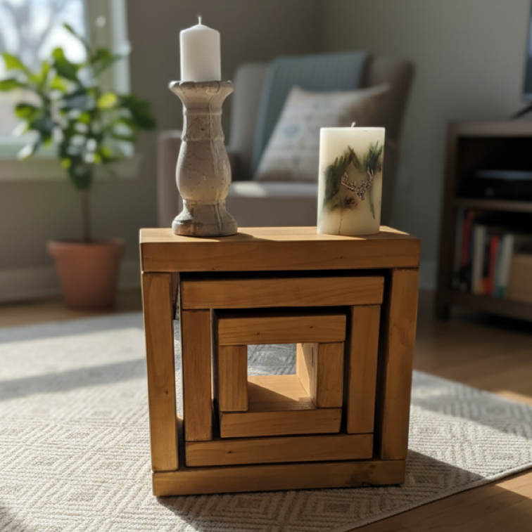 Solid Wood Nest of Tables