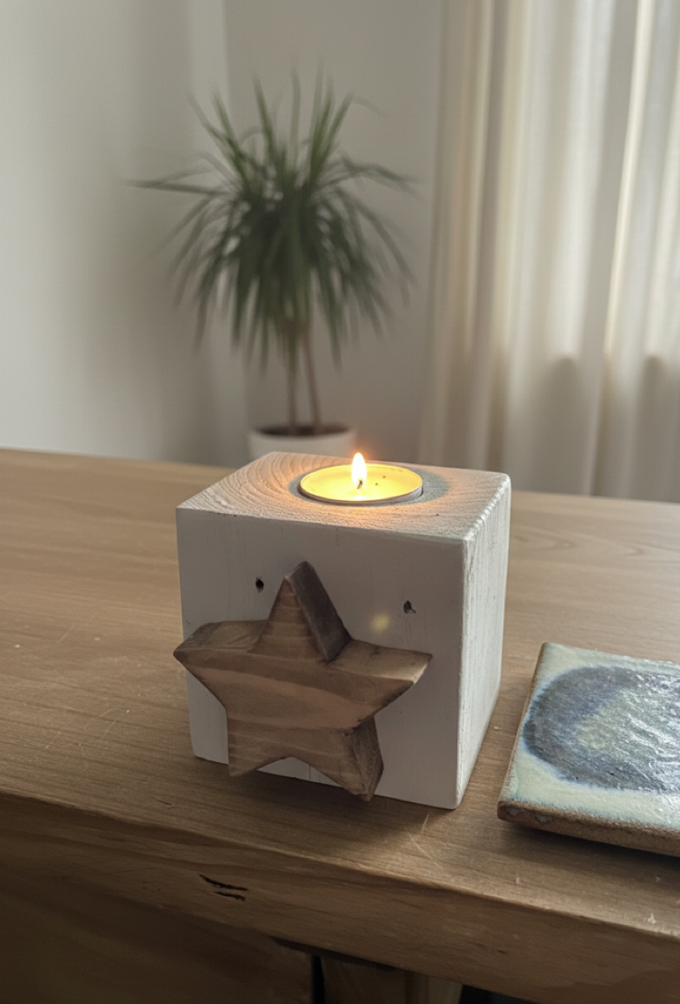 Rustic Tealight Candle Holder
