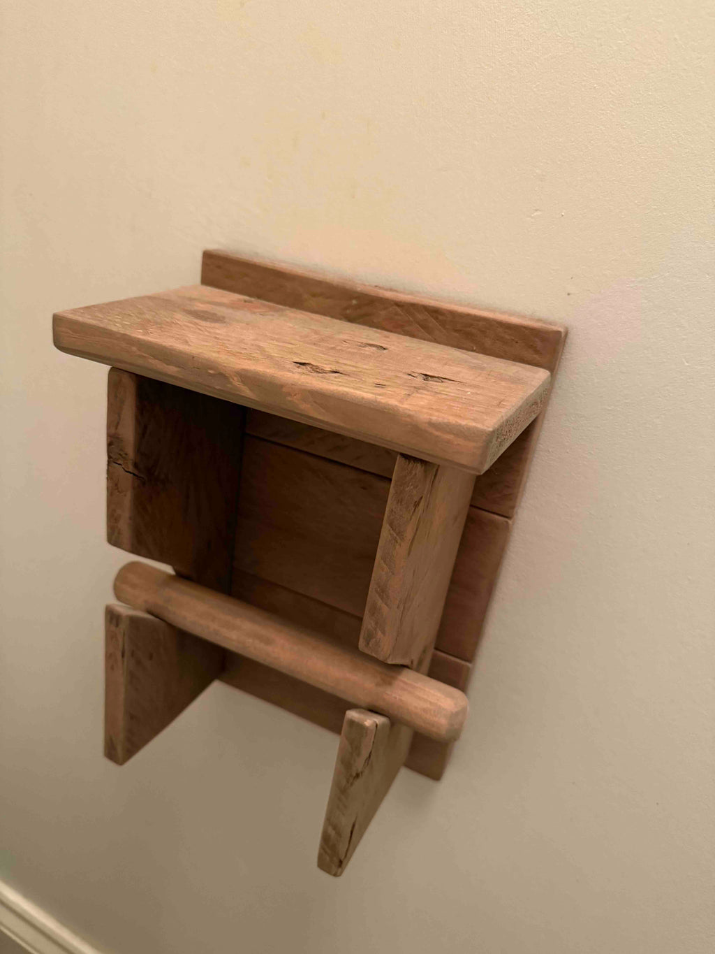 Wooden Toilet Roll Holder