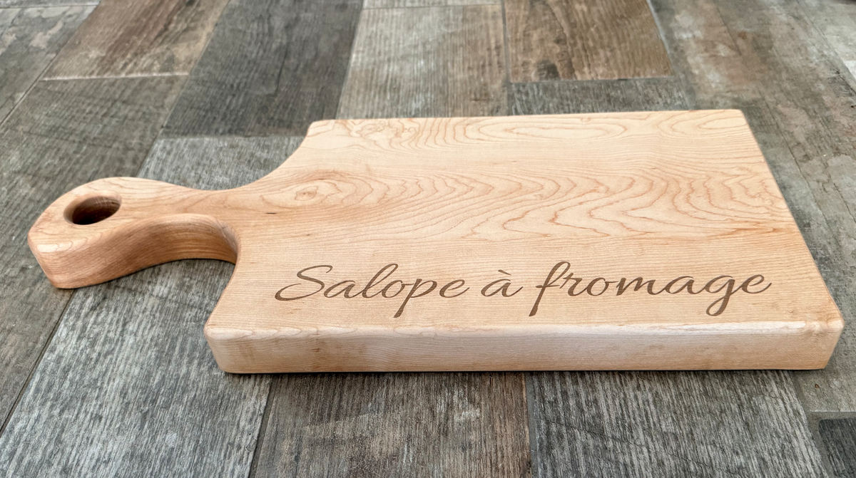 Handcrafted Artisan Solid Maple Cheese Board