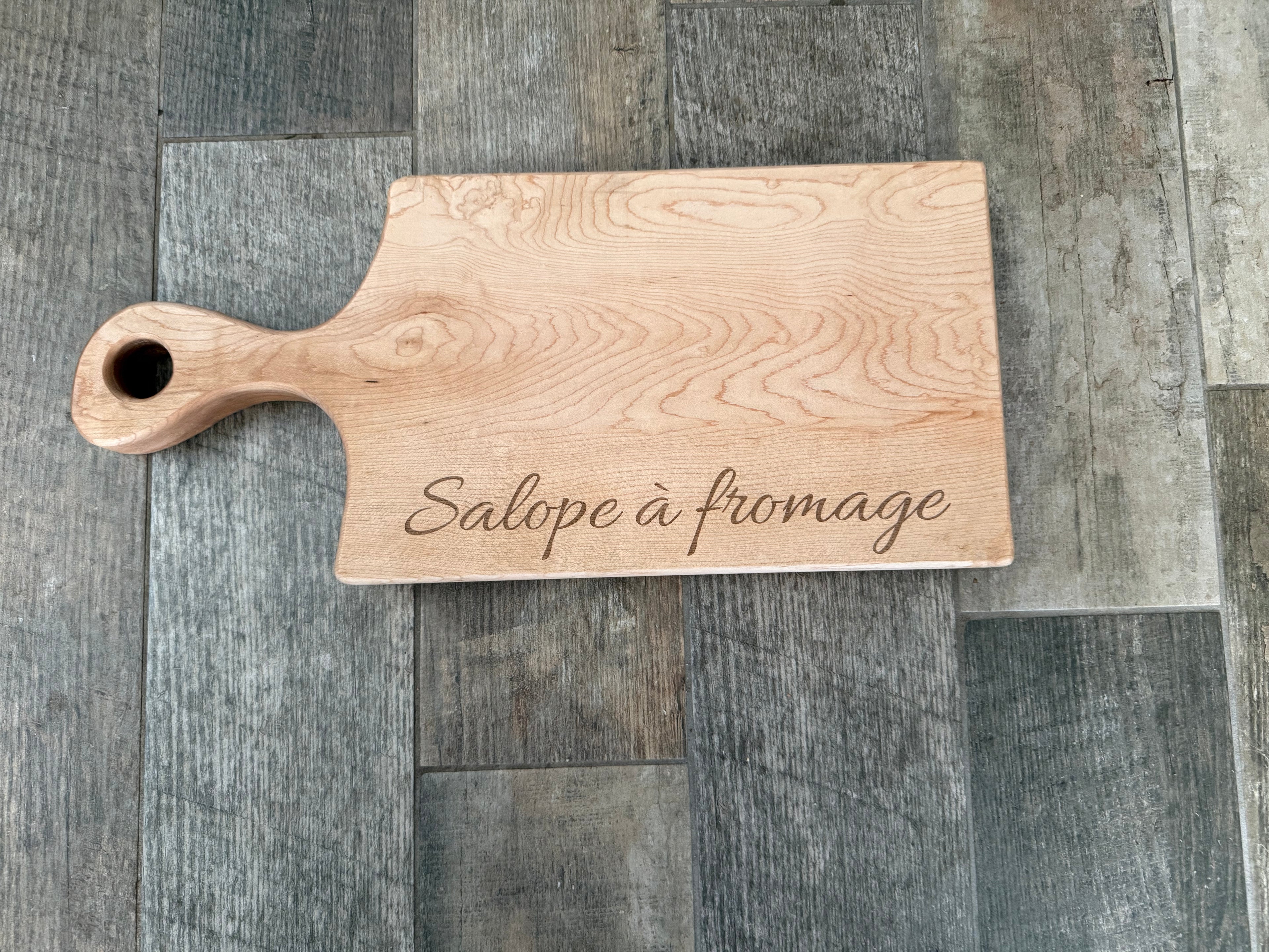 Handcrafted Artisan Solid Maple Cheese Board