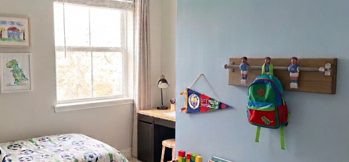 Fussball Team Coat Rack