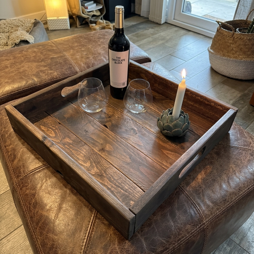 Handcrafted Square Ottoman Tray