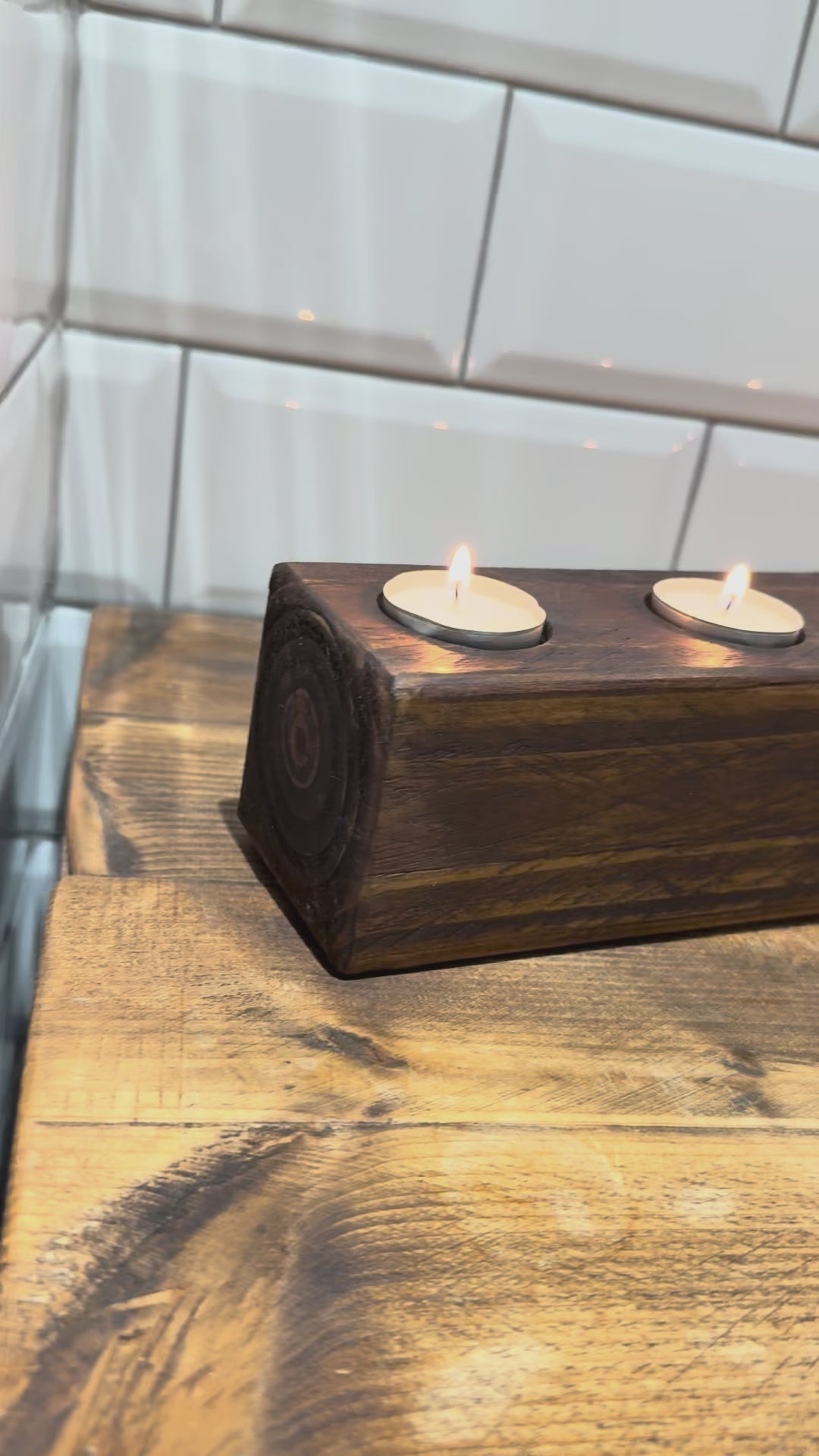 Handmade Rustic Tealight Holder